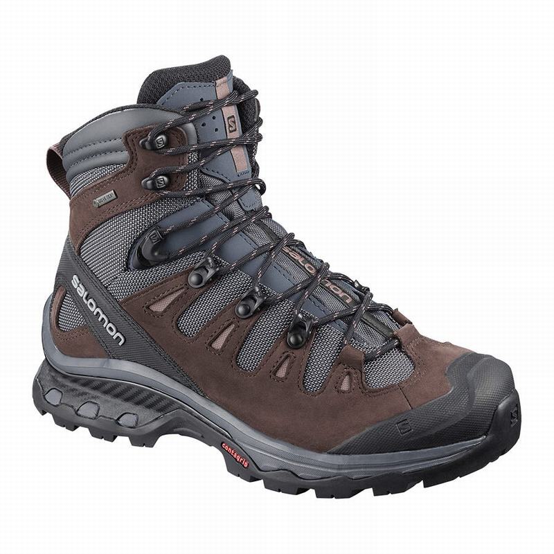 Botas De Montaña Salomon Mujer Azules Oscuro / Chocolate Moradas - Salomon Argentina QUEST 4D 3 GTX